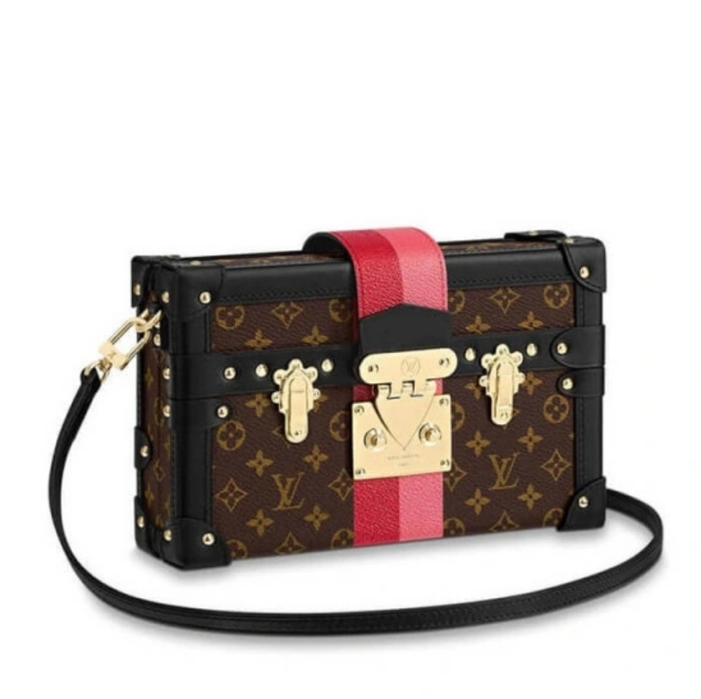 MSRP$6500! Rare! Louis Vuitton Petite Malle Limited Edition Stripes Monogram LV - Picture 5 of 16